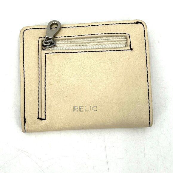 RELIC Calico Cat Leather Novely Small Mini Card Holder Wallet Size 4" x 3.5" - Picture 2 of 7